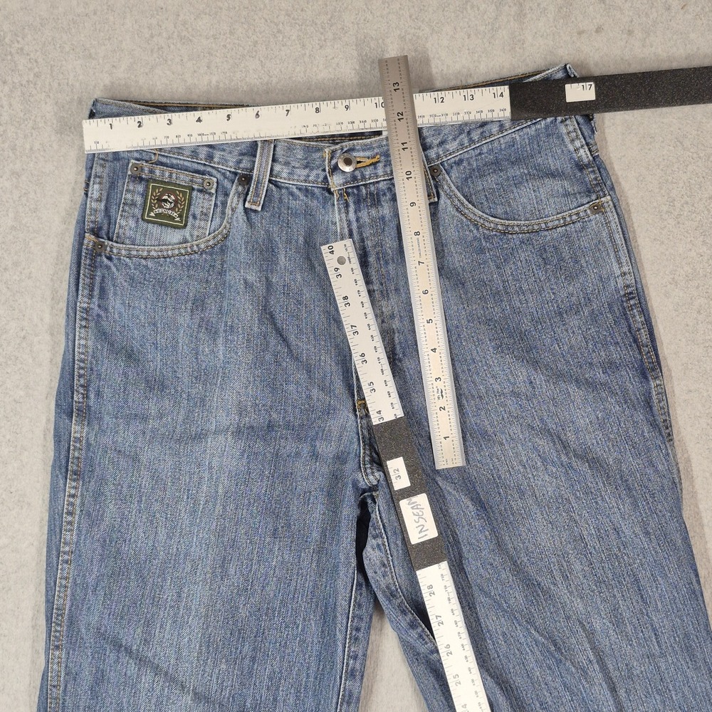 Cinch Men Jeans 33X34 Blue Denim Green Label Relaxed Tapered 32" Inseam - Picture 8 of 12